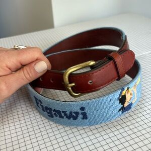 Vintage needlepoint figawi race Nantucket belt